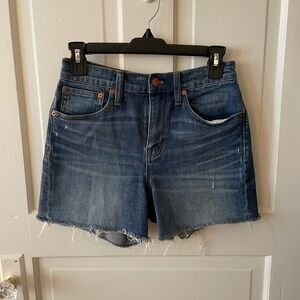 Madewell High Rise Cutoff jean shorts
